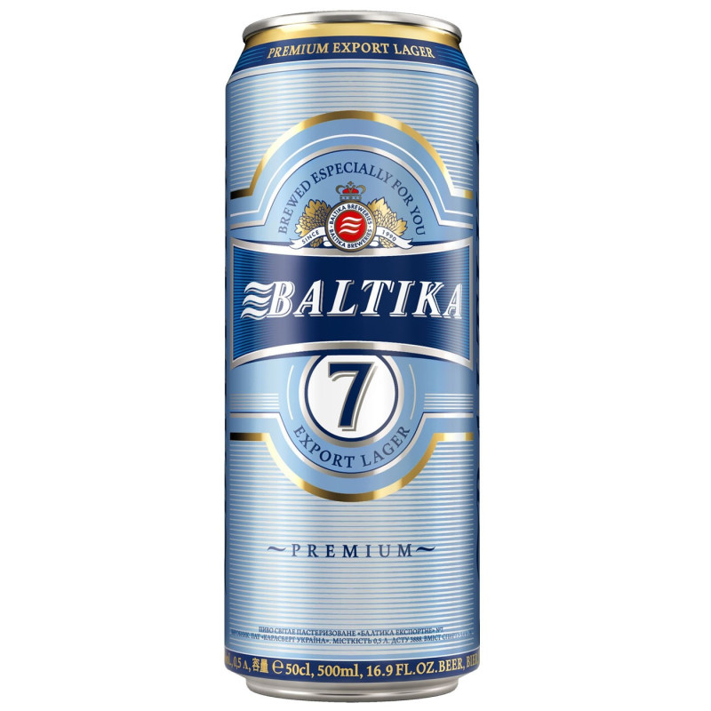 Пиво Балтика №7 светлое 0,5L 5.4%