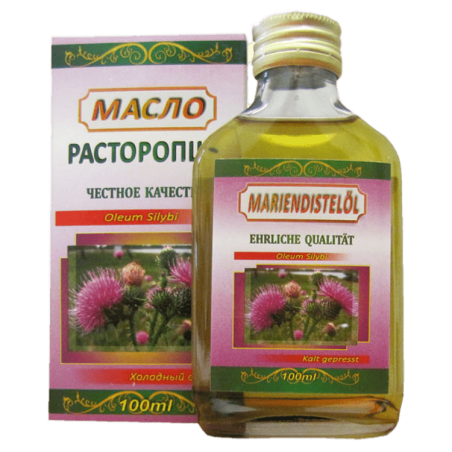 Масло расторопши холодный отжим 100 мл