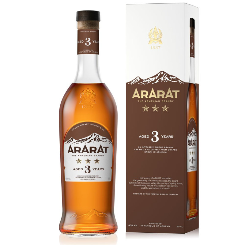 Cognac Ararat 3 jährig 0.5L