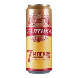 Пиво светлое Балтика 7 Мягкое 4.7%, 0.45L