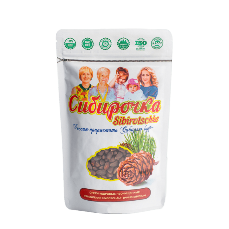 Кедровые орехи неочищенные из Сибири 250g