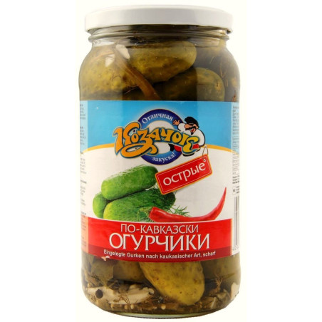 Огурчики по-кавказски острые 860g