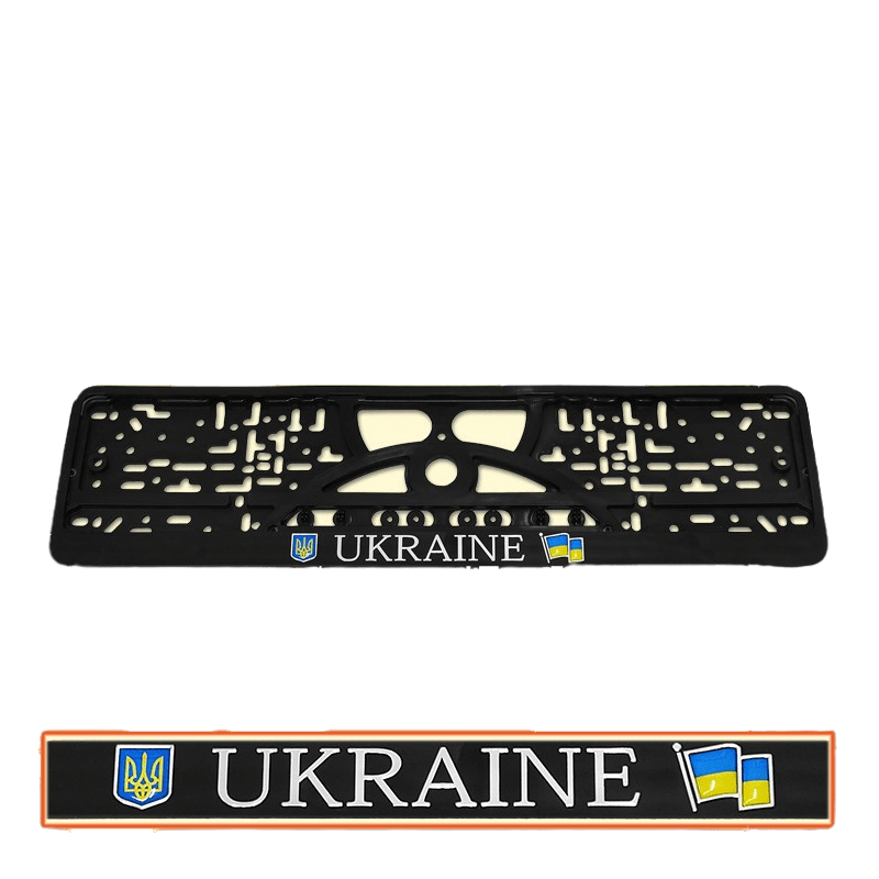 Nummernschildhalter Ukraine 3D