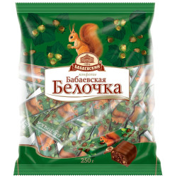 Шоколадные конфеты Бабаевская Белочка 200g