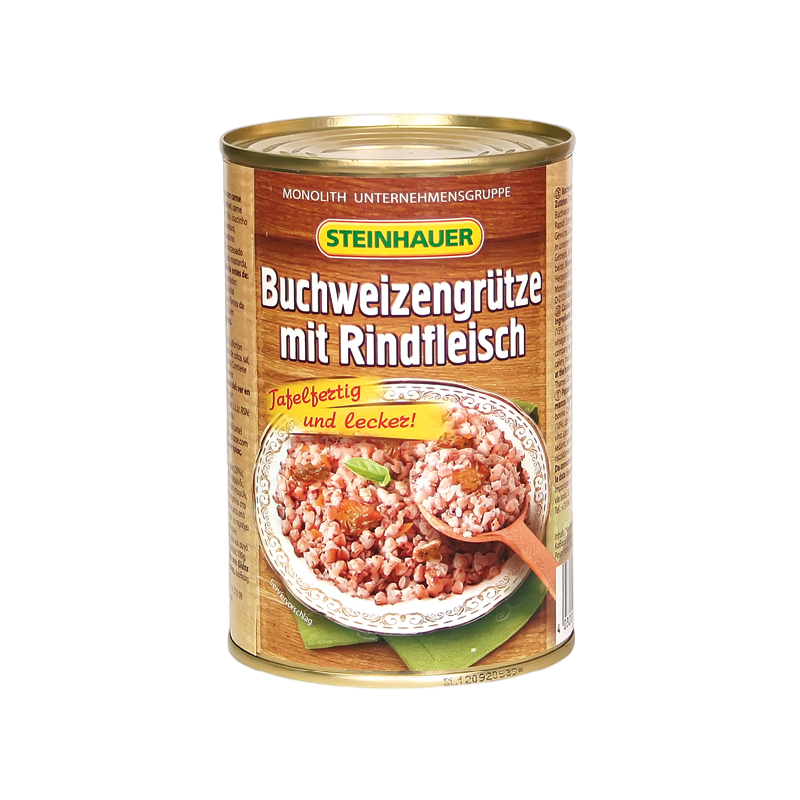 Buchweizengrütze mit Rindfleisch 480g