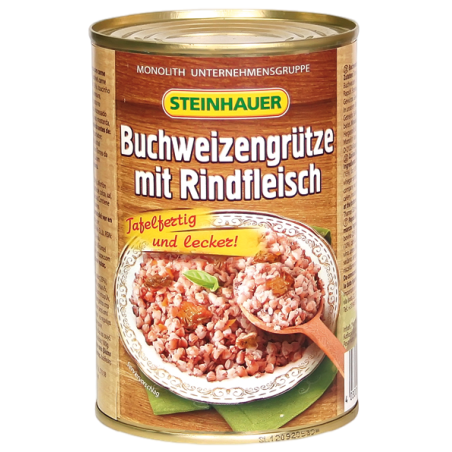 Buchweizengrütze mit Rindfleisch 480g