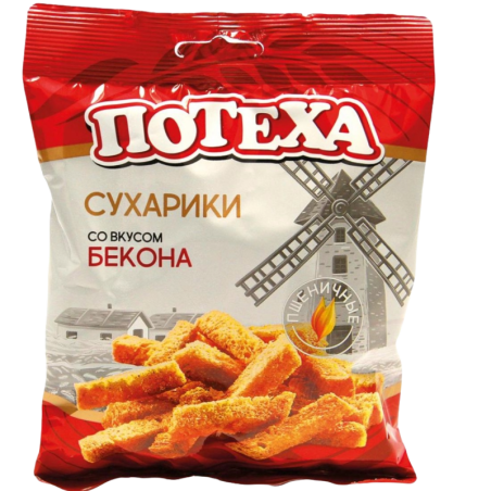 Сухарики со вкусом Бекона 80g