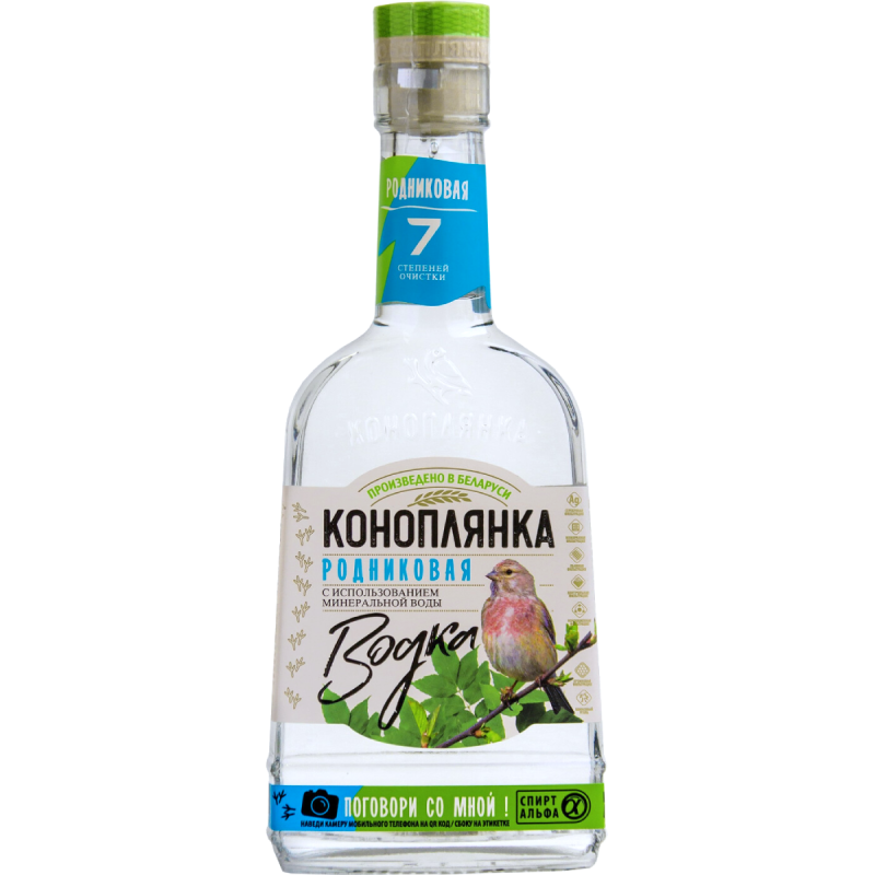 Водка коноплянка родниковая 0.5L Alk 40%