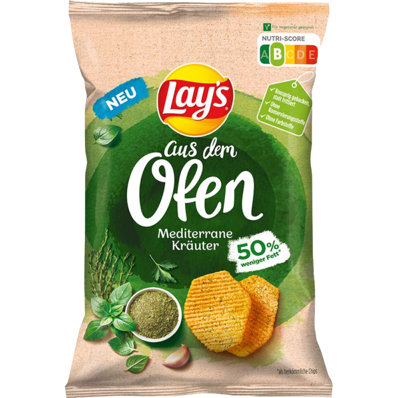 Lay's Ofenchips Mediterrane Kräuter 100g