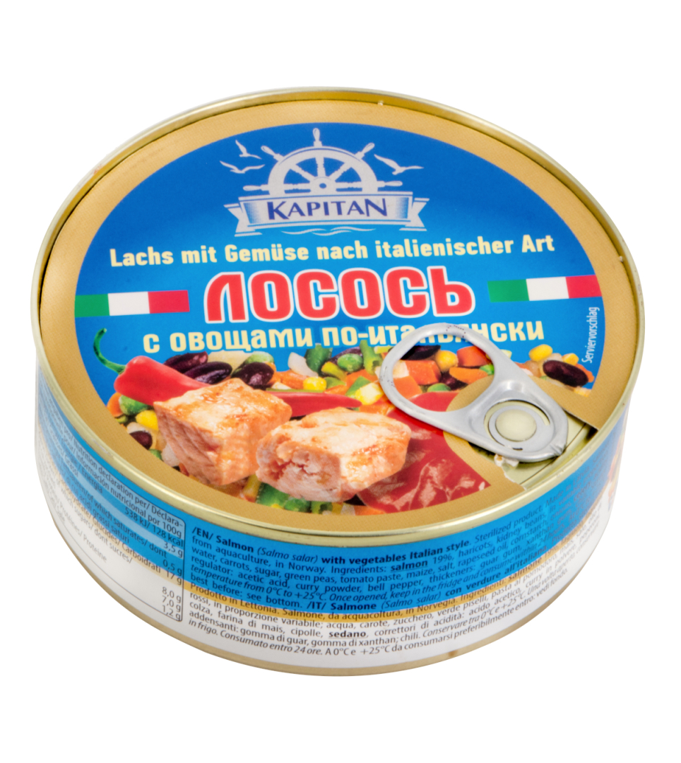 Салат по-Итальянски с лососем 240g