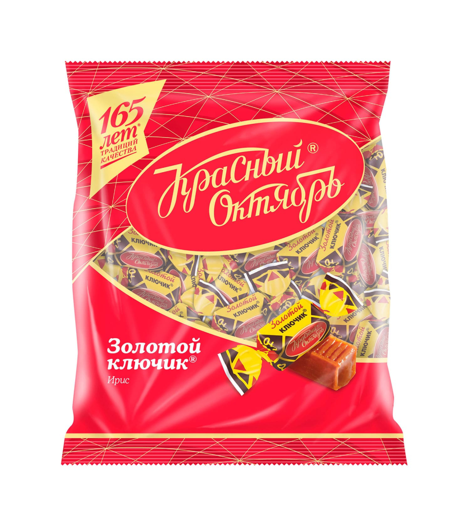 Ириски Золотой Ключик твердые 250g