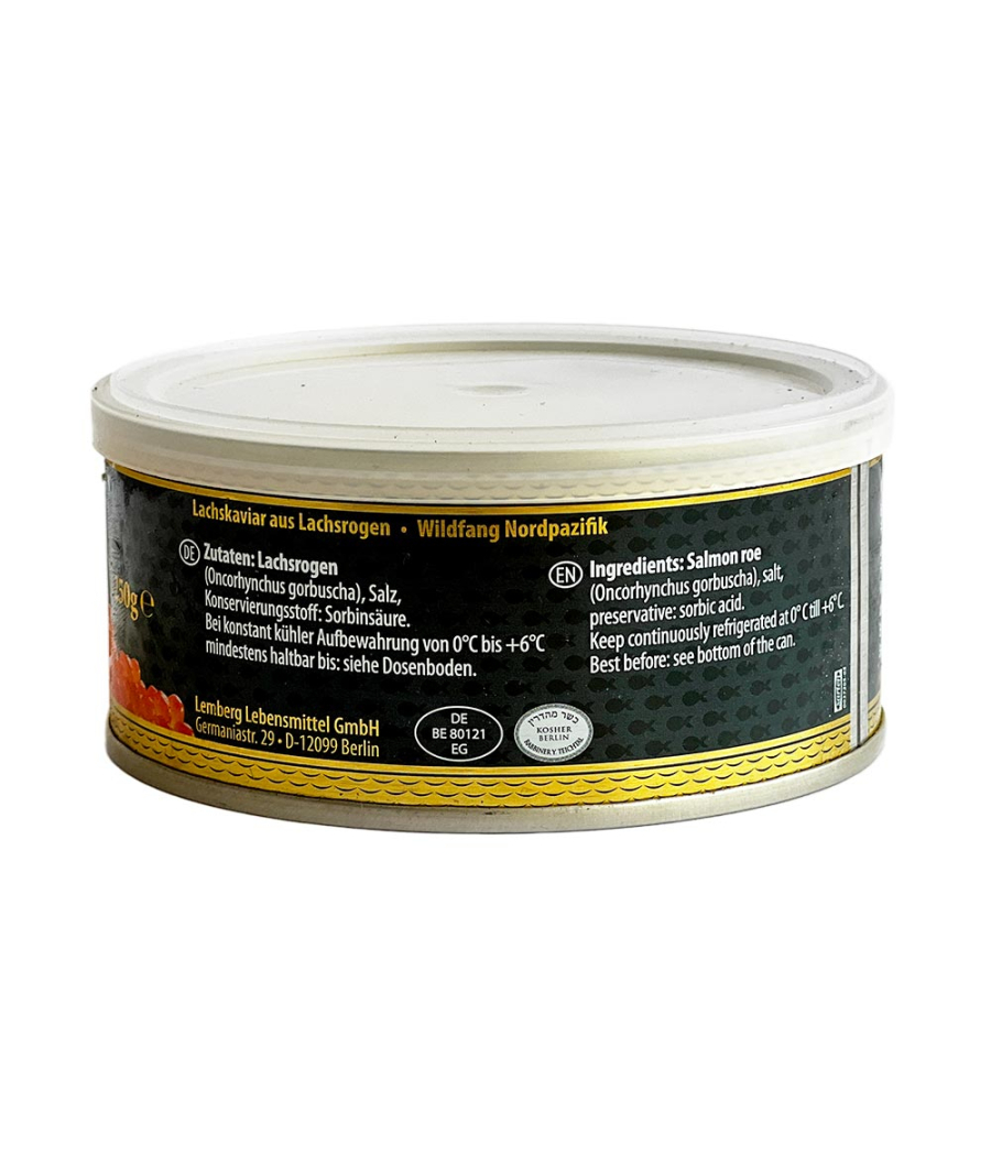 Caviar de saumon sauvage Gorbuscha Alaska Gold 250g