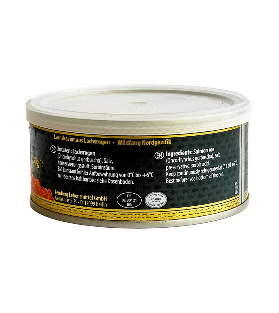 Caviar de saumon sauvage Gorbuscha Alaska Gold 250g