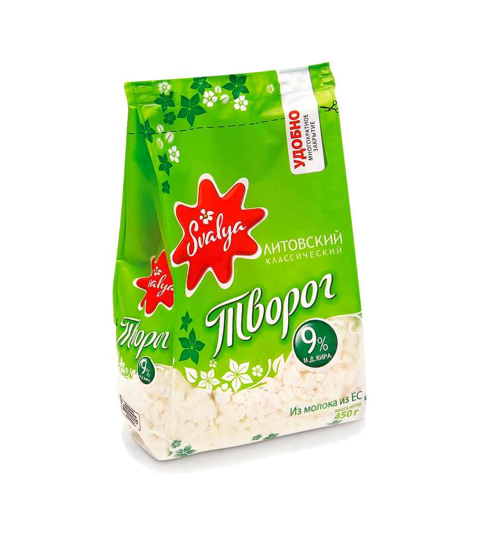 Творог 9% жирность 450g