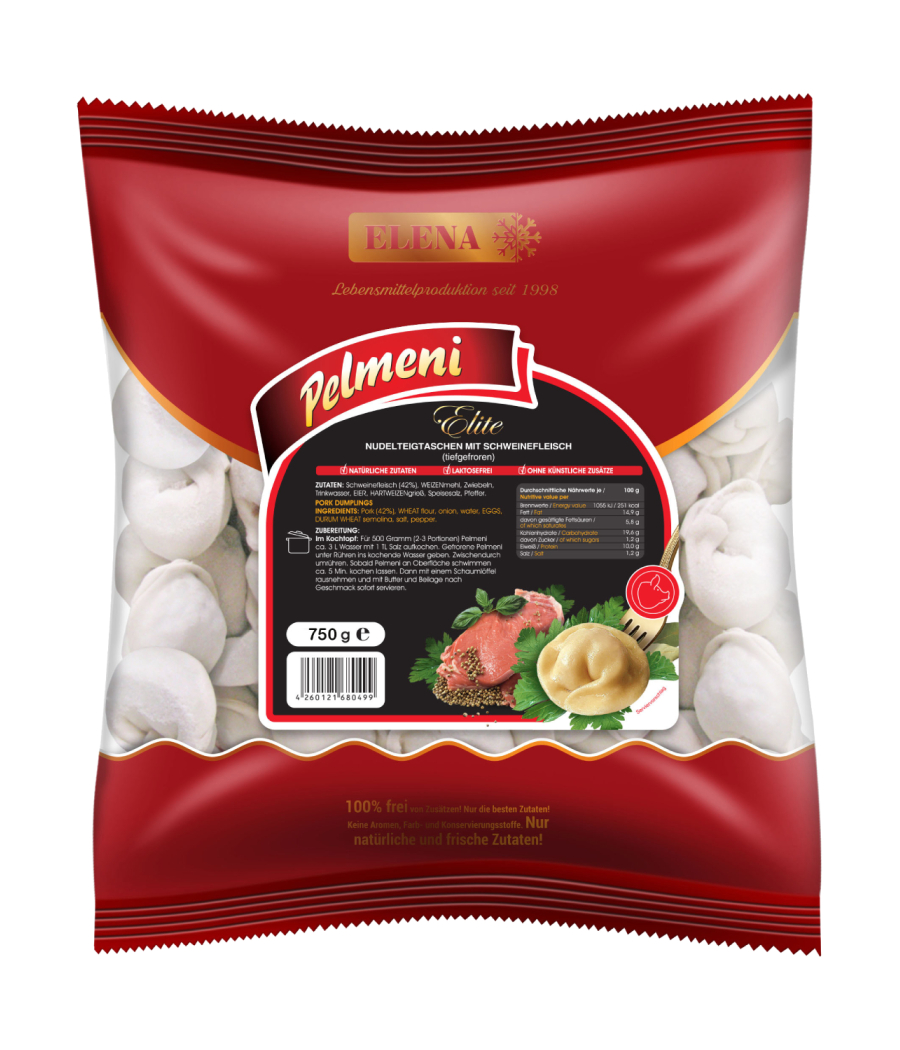 Пельмени Elite со свининой 750g