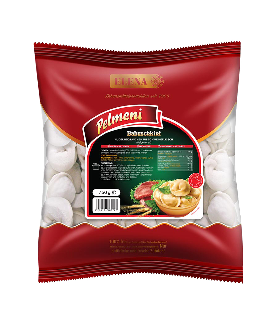 Gnocchi Babushkini con carne di maiale 750g