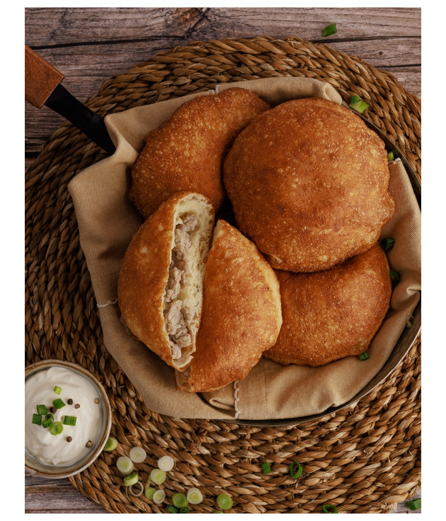 Chebureki fried with pork 500g