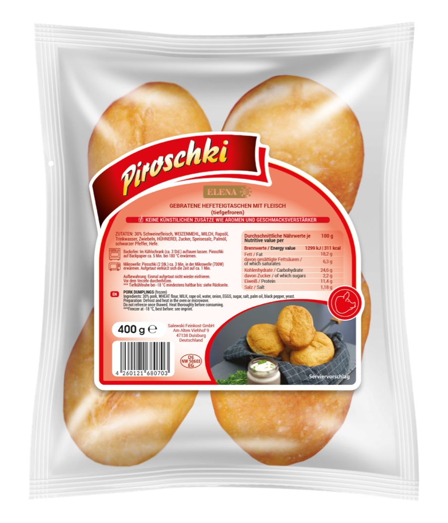 Piroschki mit Schweinefleisch 400g