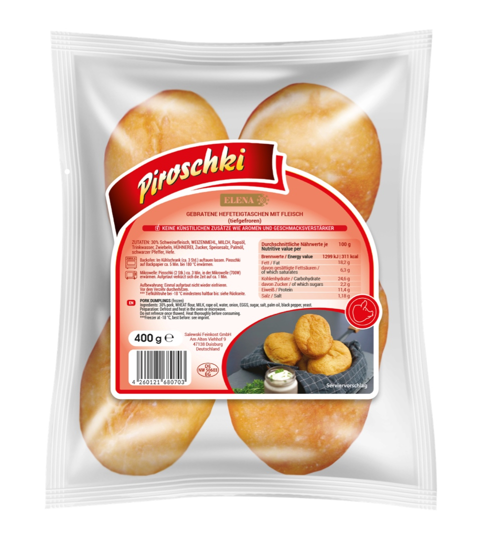 Piroshki con carne di maiale 400g