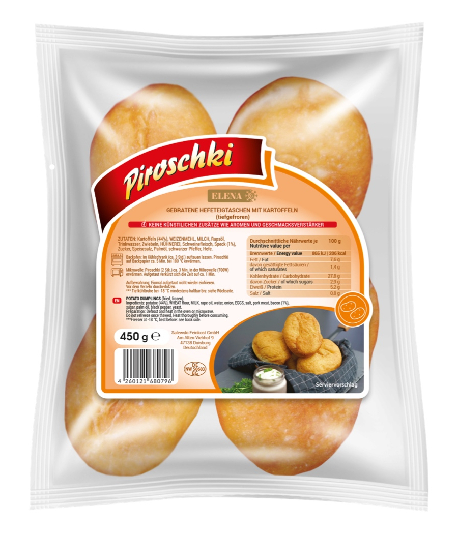 Piroshki with potatoes 450g