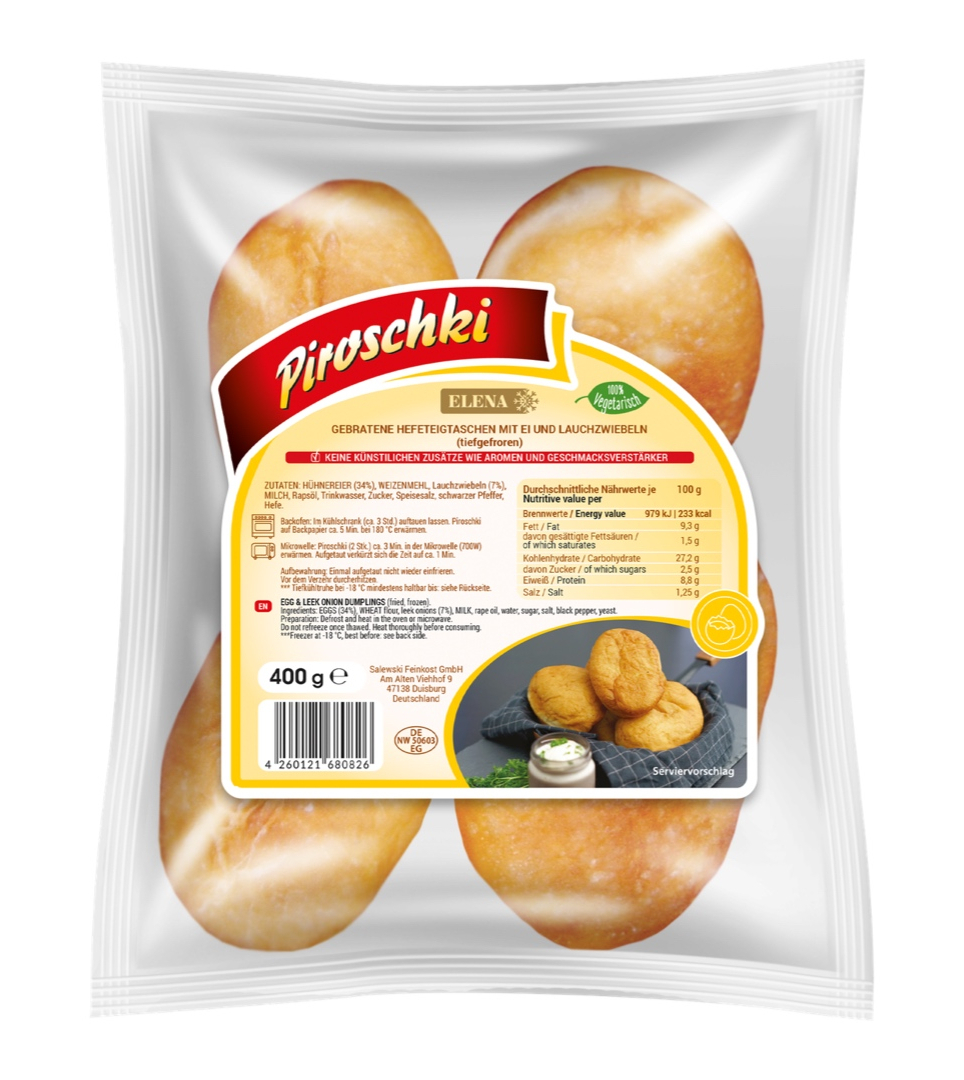 Piroschki mit Ei und Lauchzwiebeln 400g