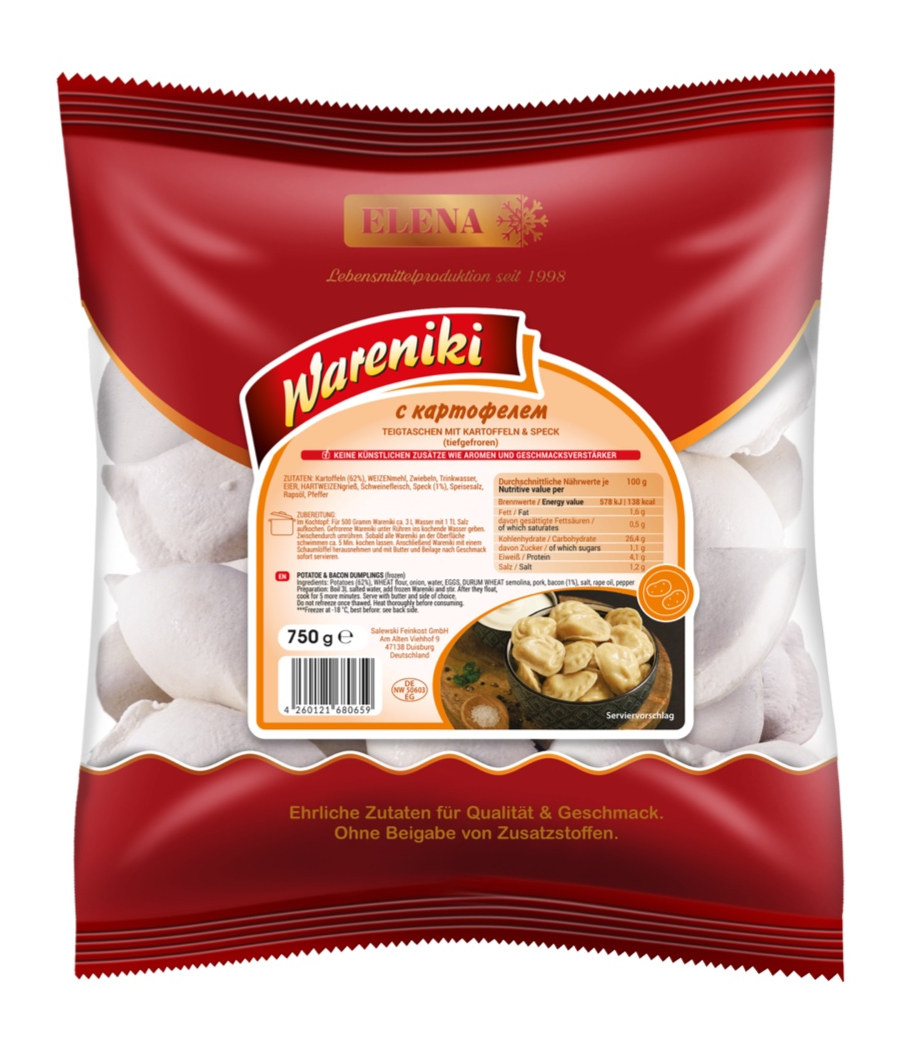 Vareniki con patate 750g