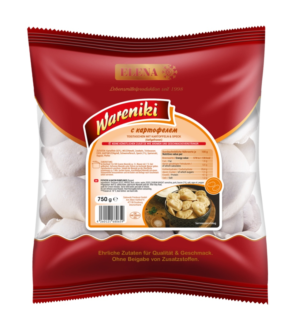 Vareniki con patate 750g