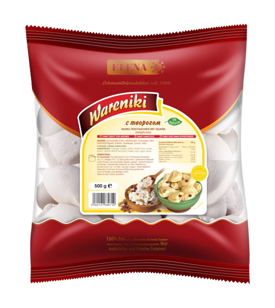 Vareniki con quark 500g