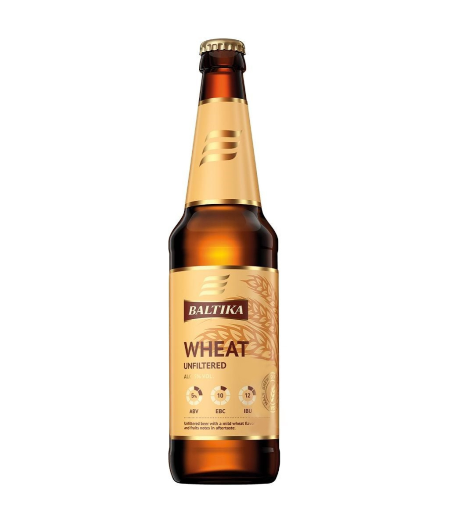 Bier Baltika Wheat Unfiltriert 0.470L 5.0% vol.