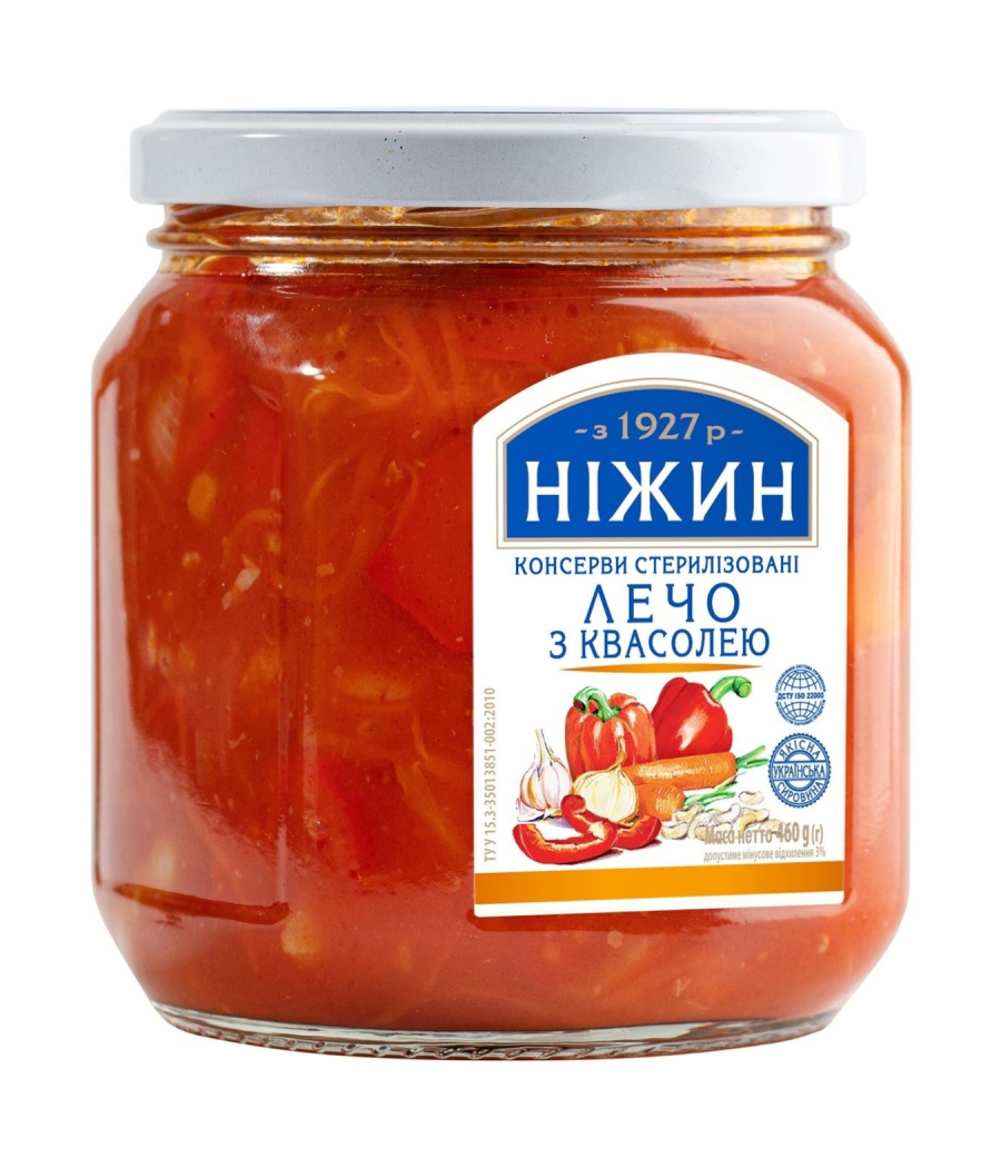 Лечо с фасолью 460g