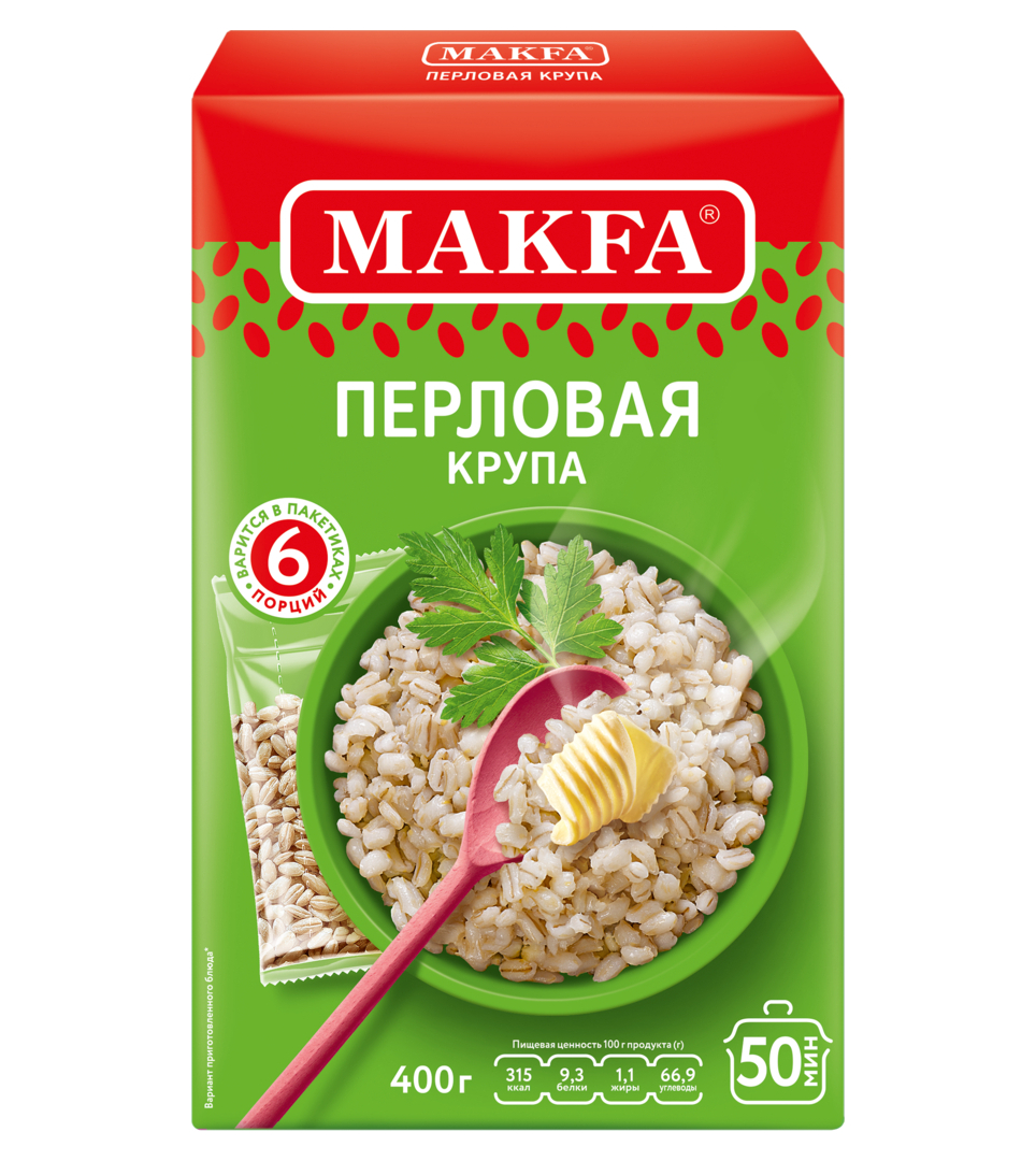 Крупа перловая в варочных пакетиках 400g