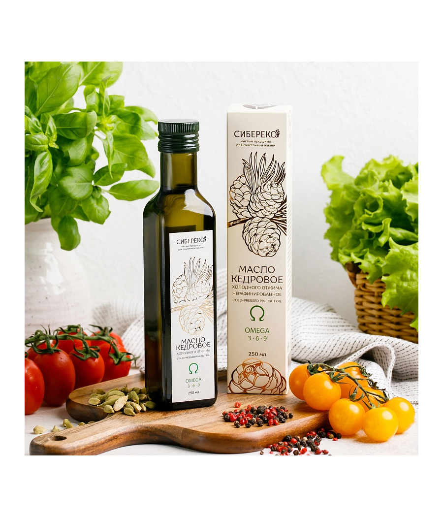 Olio di cedro siberiano, pressato crudo 250 ml