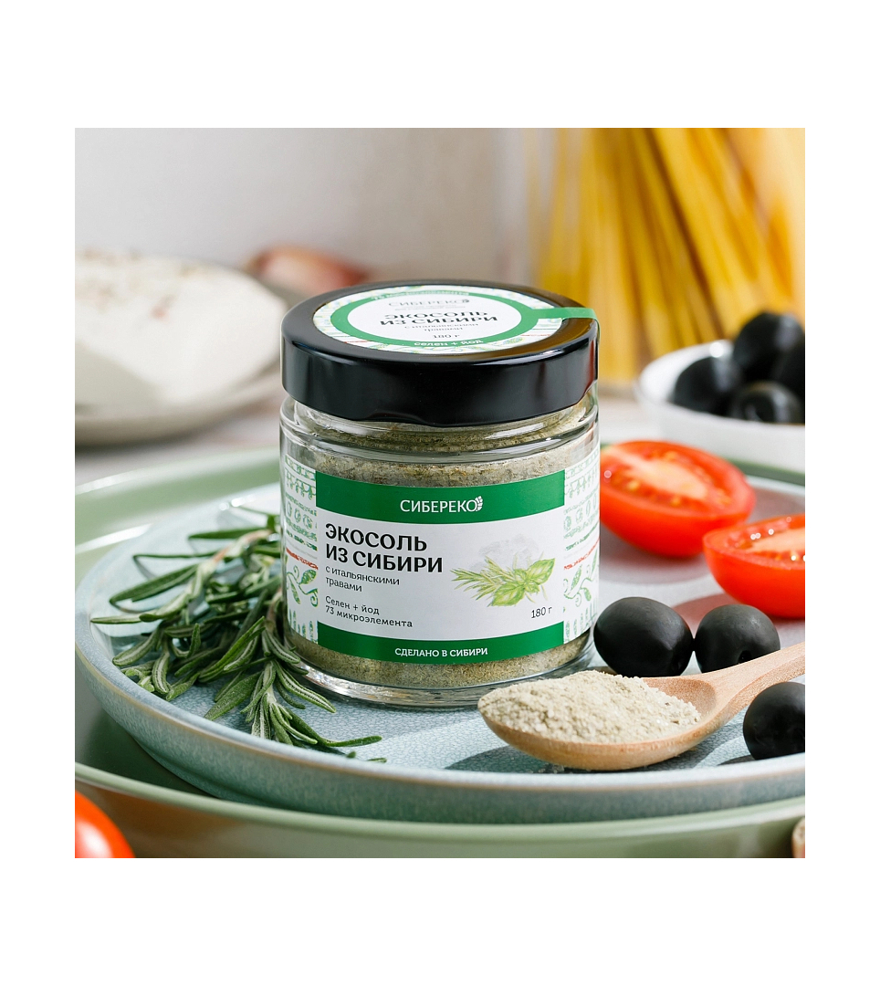 Eco-sel de Sibérie aux herbes italiennes 180g