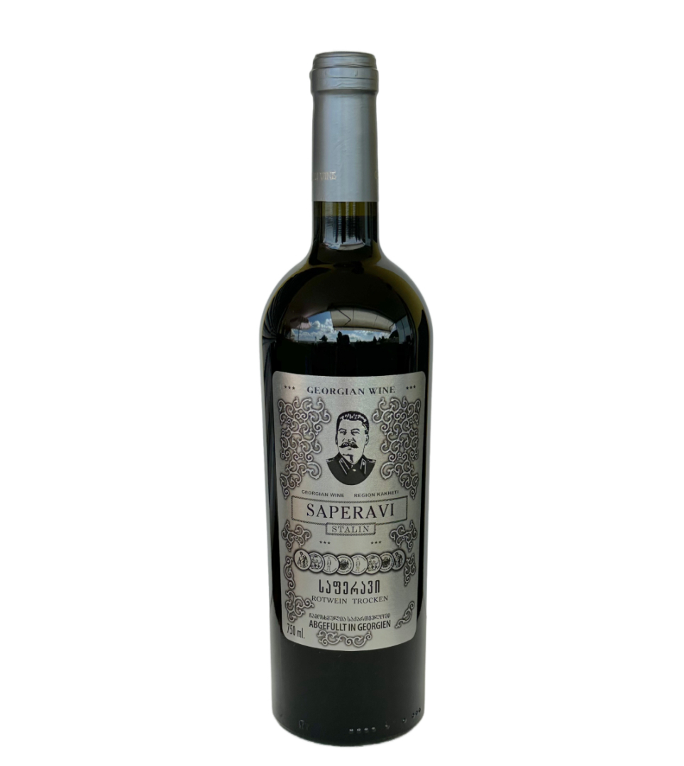 Georgian wine Saperavi Stalin red dry 0.75L Alk 13%