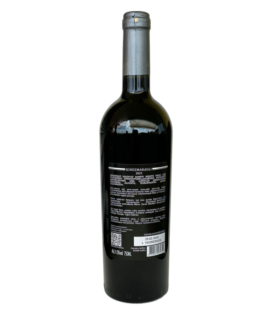 Georgischer Wein Kindzmarauli Stalin rot lieblich unfiltriert 0.75L Alk 11.5%