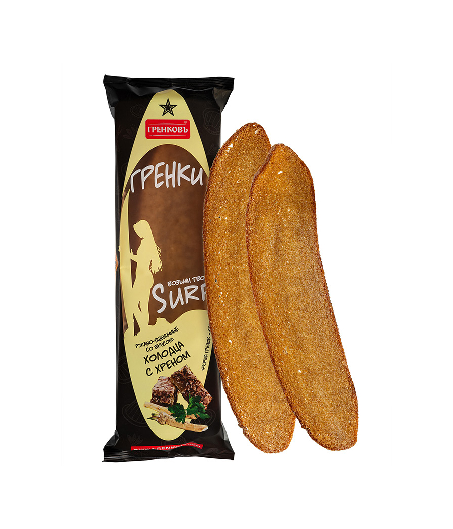 Crostini di segale al gusto di gelatina e rafano 100g