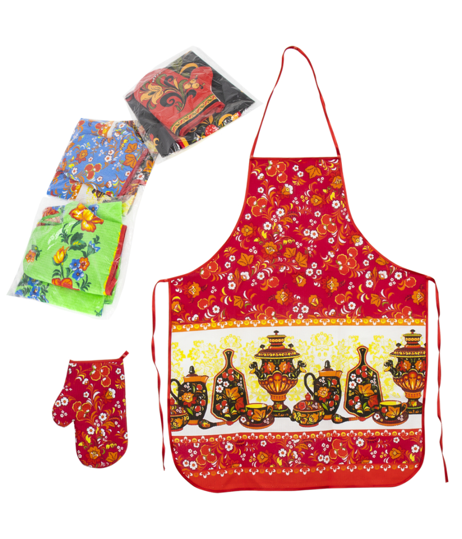 Kitchen set 2-pieces apron and glove