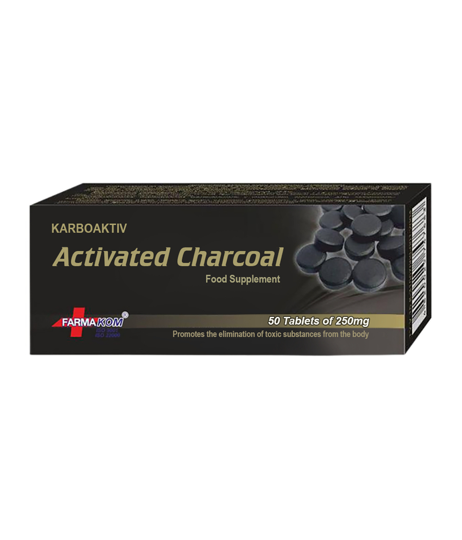 Activated carbon 50 tablets 0.25g