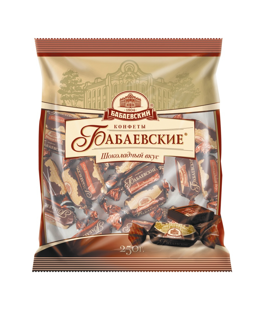 Конфеты Бабаевские шоколадный вкус 250g