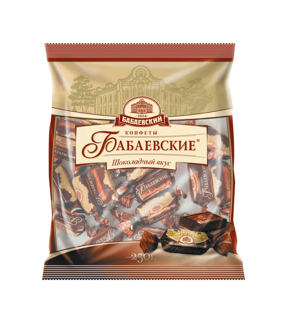 Конфеты Бабаевские шоколадный вкус 250g