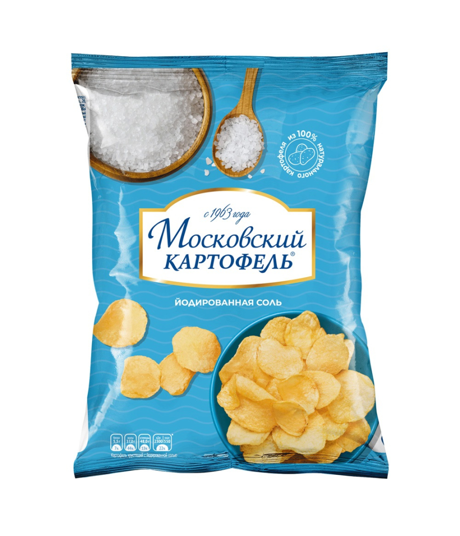 Chips Moskauer Kartoffeln mit Jodsalz 60g