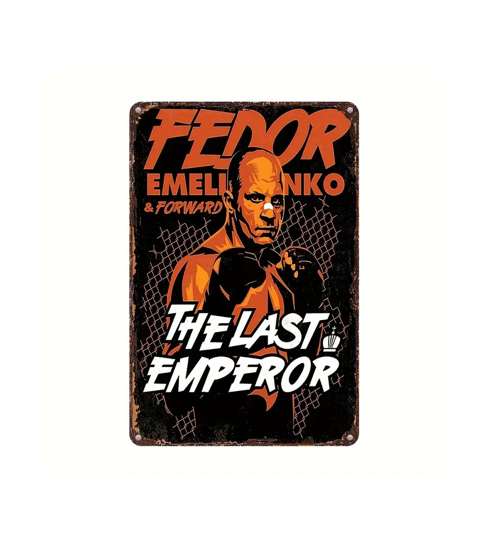 Fedor Emelianenko Metallschild