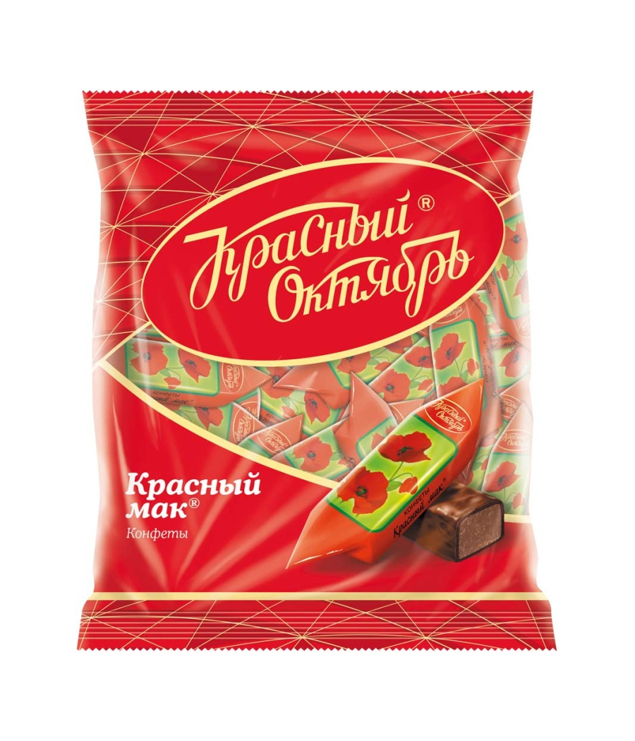 Конфеты шоколадные Красный мак 250g