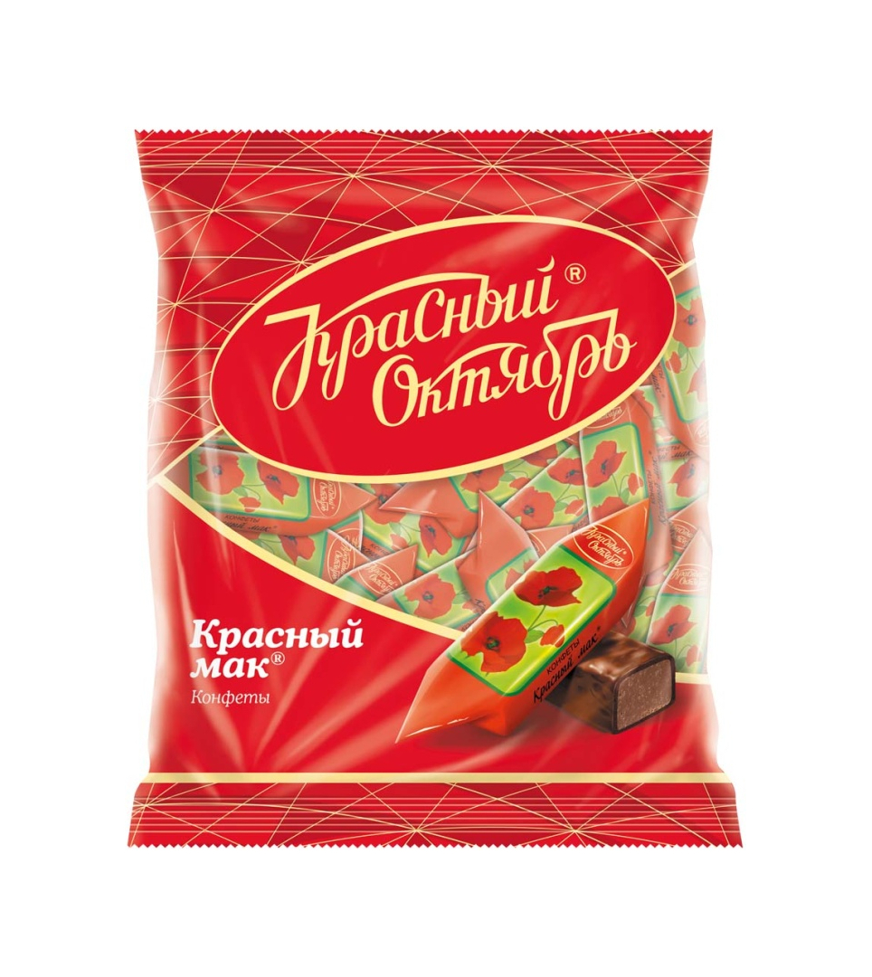 Конфеты шоколадные Красный мак 250g