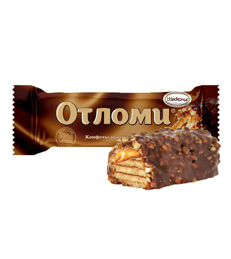 Конфеты Отломи в шоколадной глазури 250g