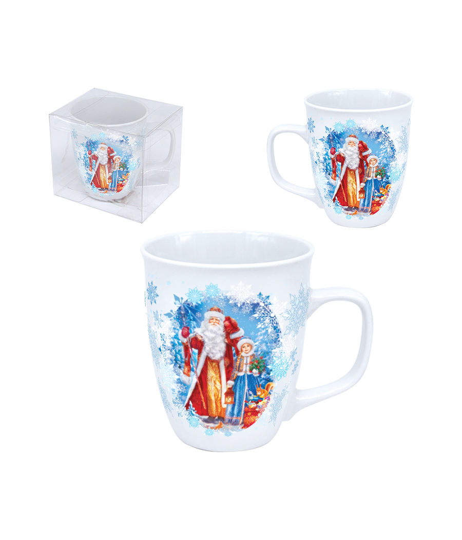 Becher Weihnachtsmann und Schneewittchen 0,4 ml