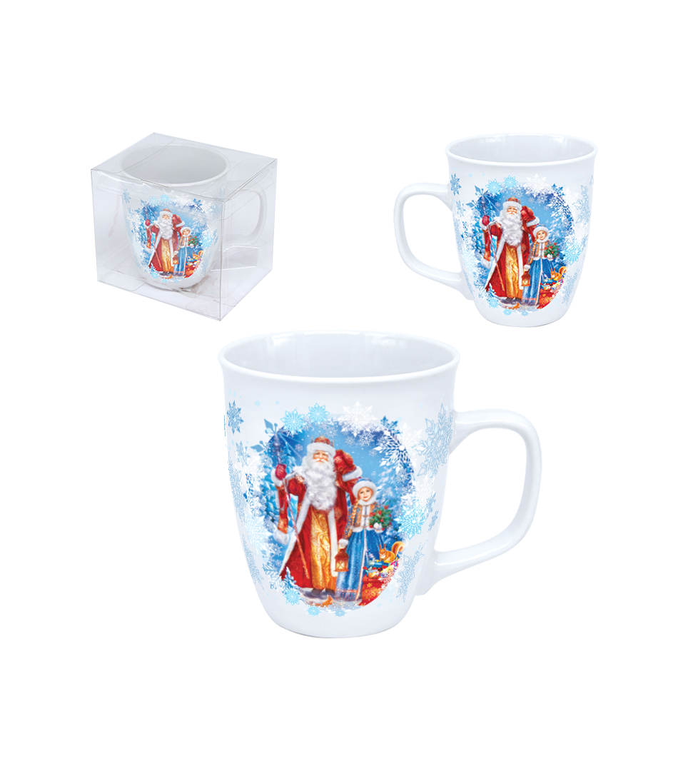 Becher Weihnachtsmann und Schneewittchen 0,4 ml