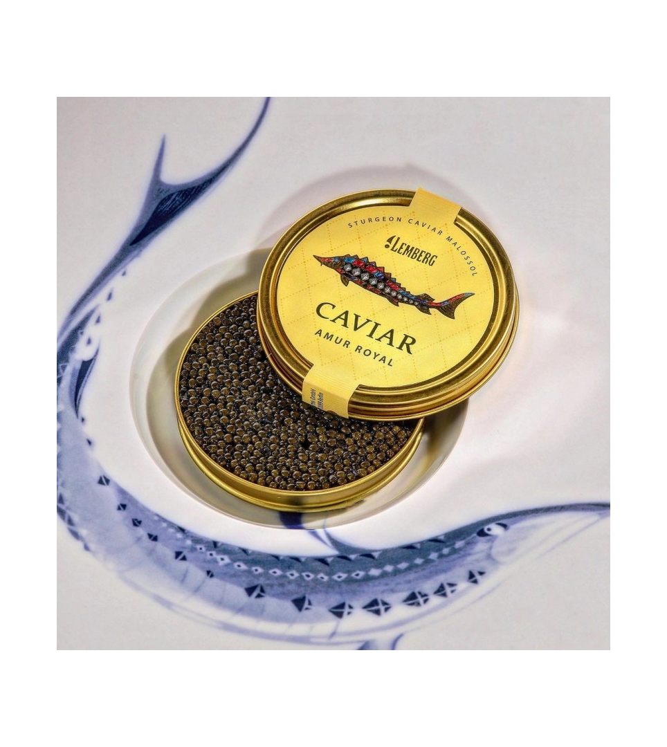 Caviar d'esturgeon noir ROYAL 100g