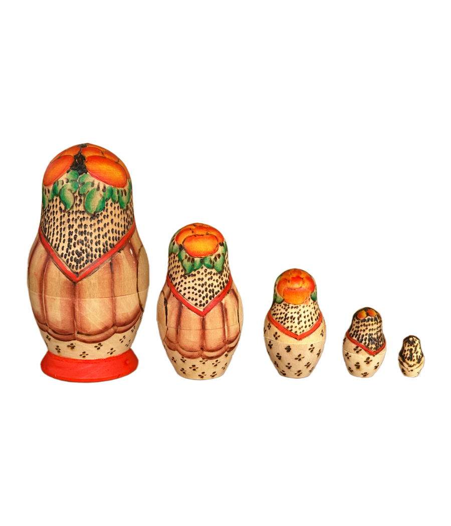 Matryoshka 5 seats 11 cm original USSR