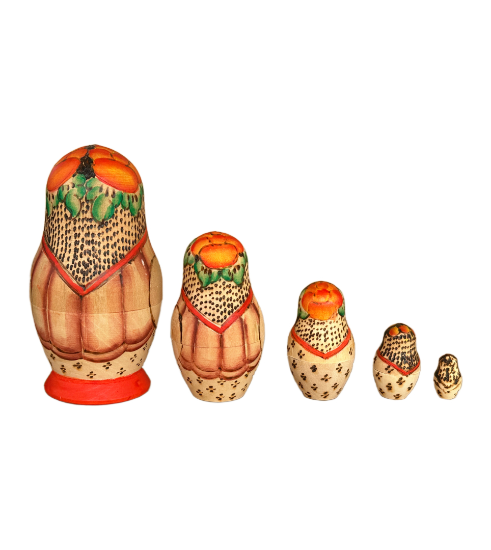 Matryoshka 5 seats 11 cm original USSR